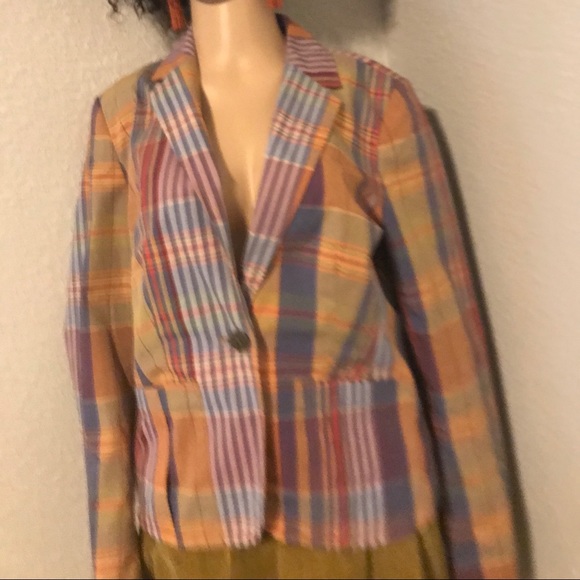 Plaid Tommy Hilfiger. Blazer - Picture 2 of 2